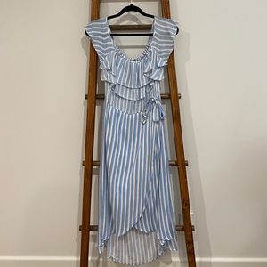 Cotton On Blue and White Striped Dress